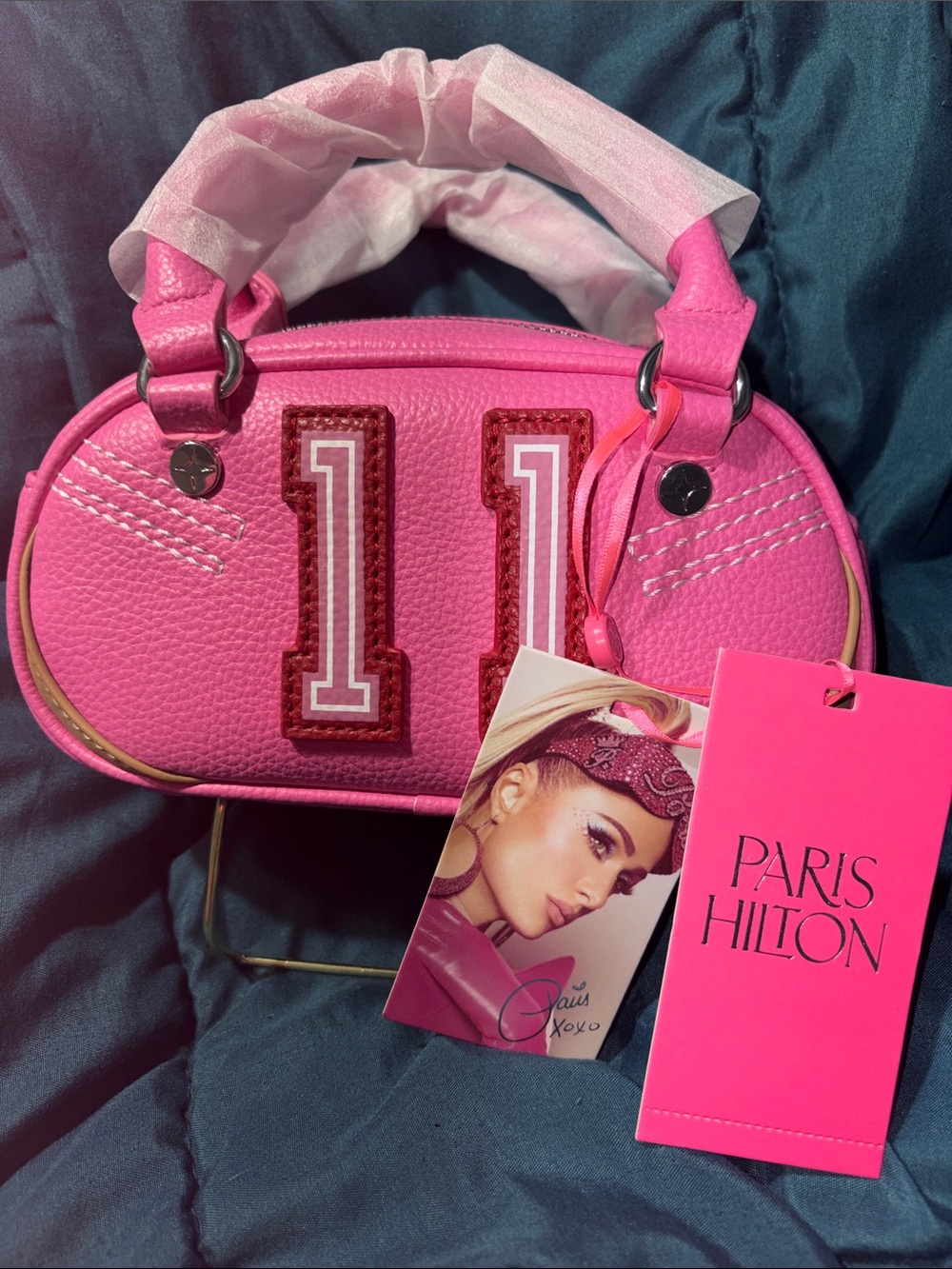Paris Hilton - NWT '11' Mini Dome Handbag Bubblegum Pink -viral